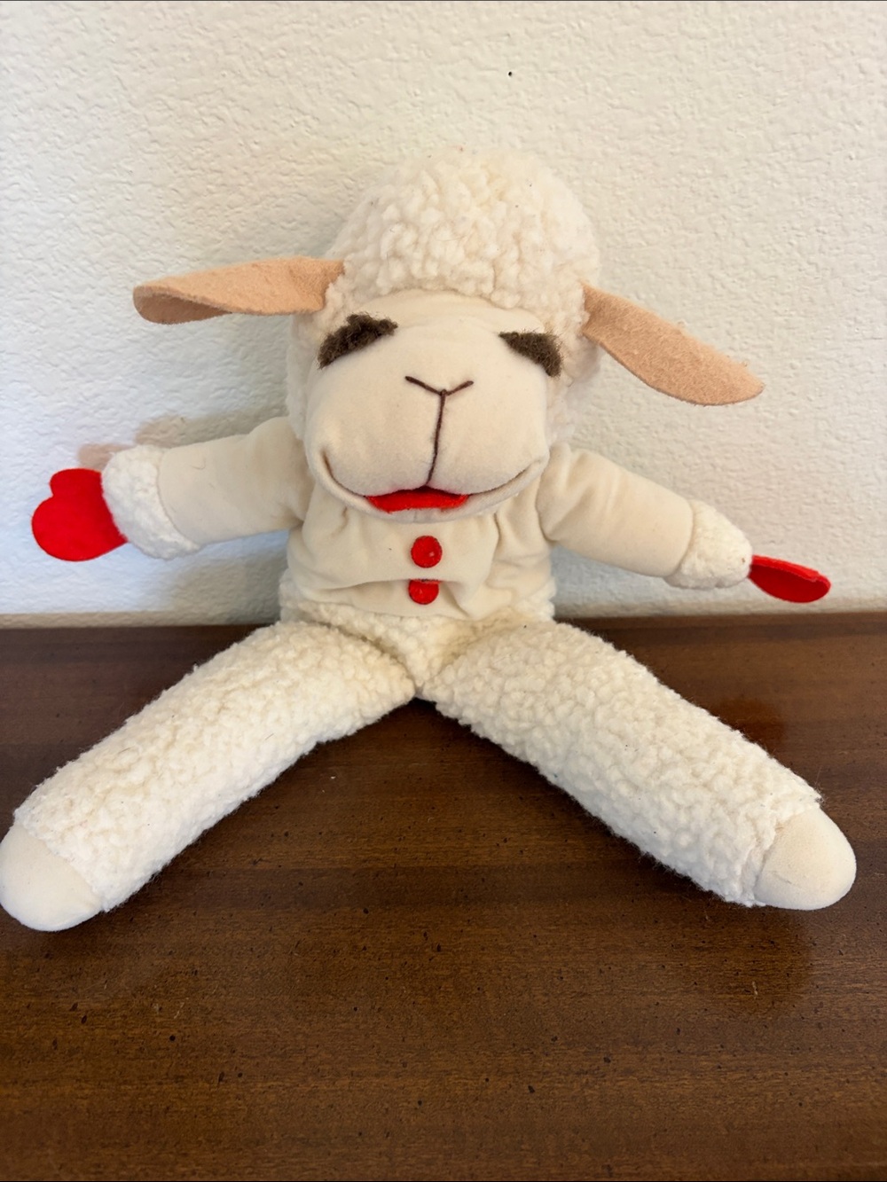 Vintage Lamb Chop Plush Puppet Stuffed Animal